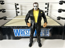 WWE Sting Wrestling Figure Jakks Classic Legend Manager Suit WWF COMBINED P&P