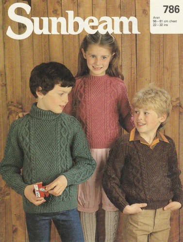 Children jumper sweater aran - jumper,
