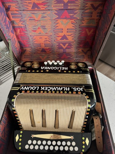 Vintage heligonka accordion - ,
