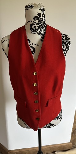Foxley womens waistcoat red - waistcoat,