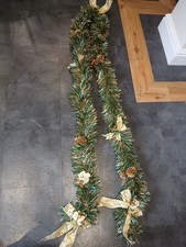 Vintage Decorated Tinsel 110 Inches Long X2 Lengths