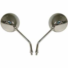 Mirrors 10mm Chrome Round L &