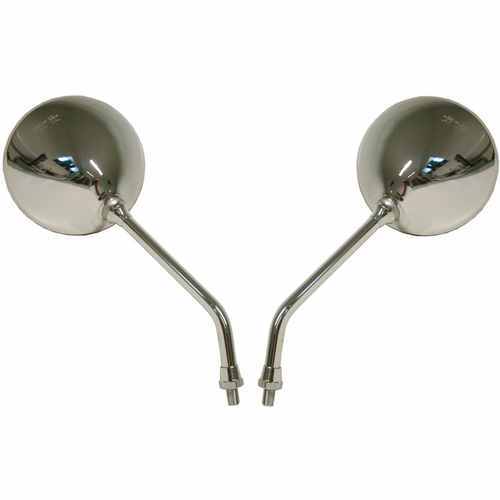 Mirrors 10mm chrome round - 10mm,