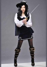 Womens Blue Musketeer Lady