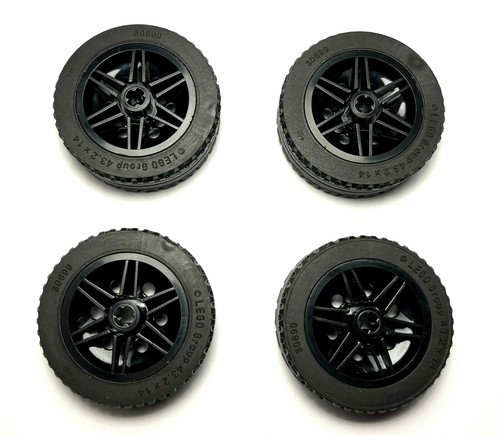 Lego technic wheels black - lego,