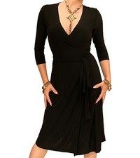 New Elegant Slinky V Neck Wrap