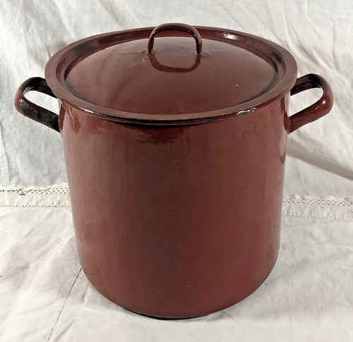 Vintage french enamel stock - french,
