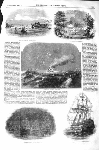 Original old antique print - old,