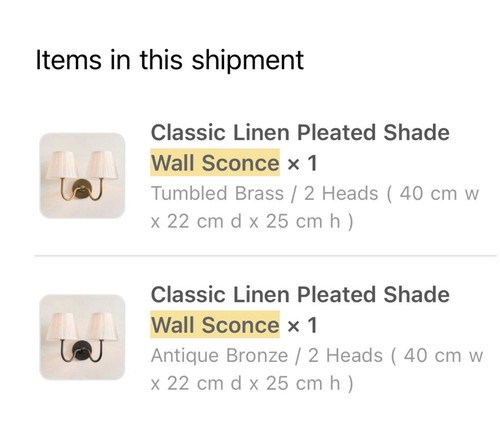 Double wall lights with - lights,
