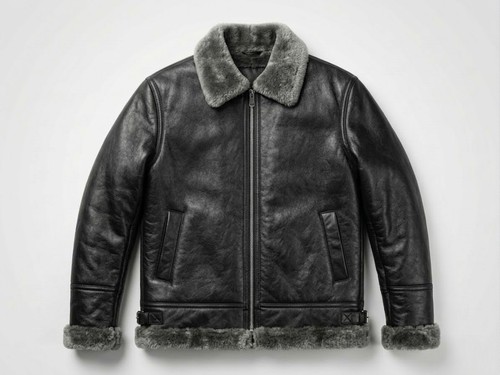 Genuine mens leather jacket - leather,