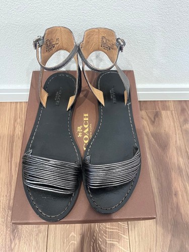 Coach melyda silver sandals - silver,