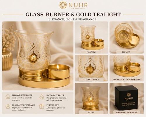 Nuhr glass incense - nuhr, burner