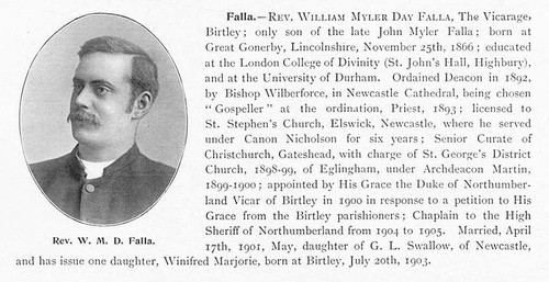 Rev william myler day - day, falla
