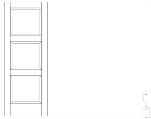 Maple panel equal raised - maple,
