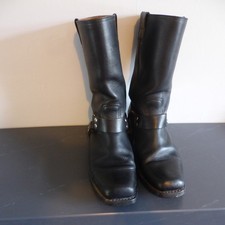 Harley Davidson boots black leather with buckle detail size 9 eur 43