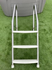 CERTIKIN STAINLESS STEEL SWIMMING POOL 1.5" / 38mm LADDER 3 ABS WHITE TREADS