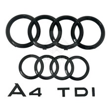 Audi A4 + TDI GLOSS BLACK