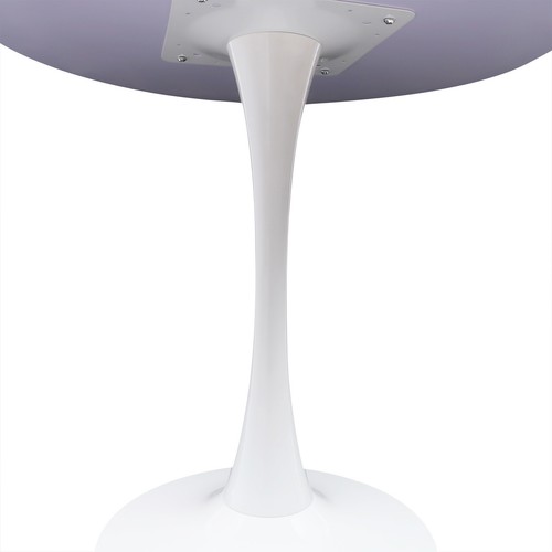 Mid century white round top - white,