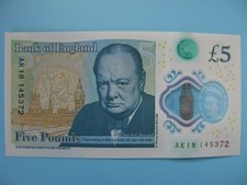 AK18 145372 New £5 Five Pound