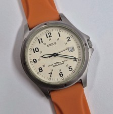 Mens Lorus Vintage Military Style Titanium Watch