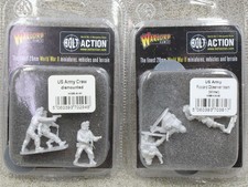 28mm WW2 US Army Forward Observer and Dismounted Crew Bolt Action Warlord 33125