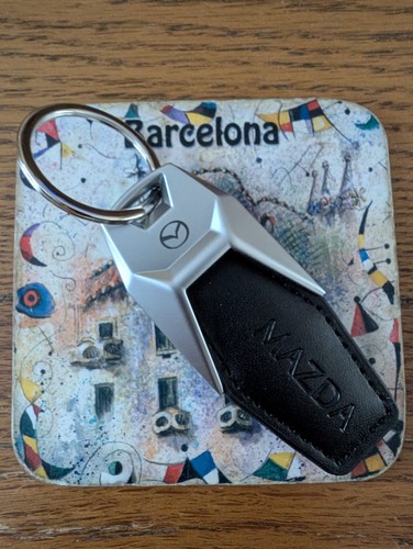 Mazda keyring black and - mazda, silver