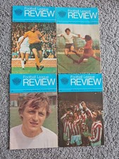 4x Football League Review Magazine: 1972-1973.  N620#N634#N635#N636