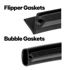 Flipper & Bubble Rubber Gasket Weather Seals for UPVC Windows & Doors 10m or 20m