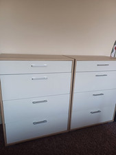 2 X 4 Draw Bedroom Cupboards And 2 X Bed Side Tables