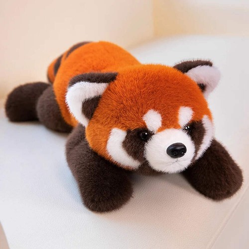 Lifelike red panda plush toy - red,