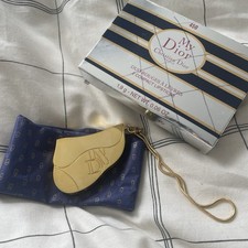 My Dior Saddle Bag Compact Lipstick Charm + Chain Rare Vintage 450 With Box