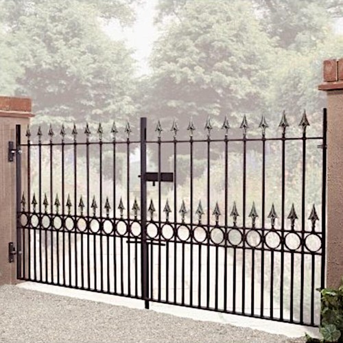 Wrought iron metal double - wrought,