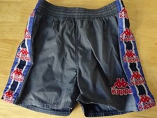 Vintage KAPPA Football 90's Barcelona Navy Shorts Homologate F.C.B. Mens Medium