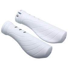Ghost Bicycle Handlebar Grips White 130mm Ergonomic Lock-On Mountain Bike MTB TRK
