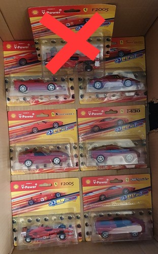 Shell ferrari car collection - ferrari,