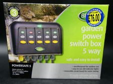 Blagdon Powersafe 5-way Switch Box Garden Outlet Safe Pond Plug Fish Koi