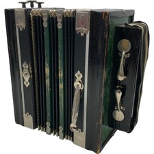 Antique Wooden Accordion with