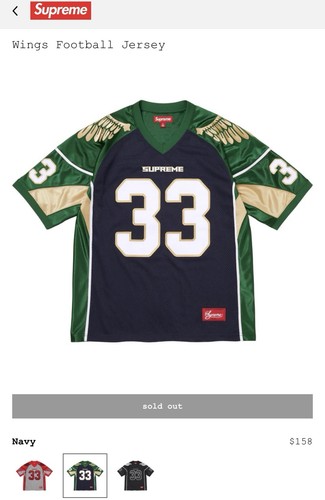 Supreme wings football jersey - football,