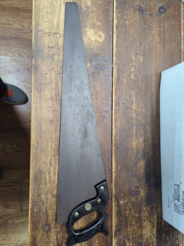 Vintage disston hand saw tool - disston,