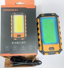 SuperFire Work Light LED Battery, Torch Workshop Tool Hand Lamp Rechargeable