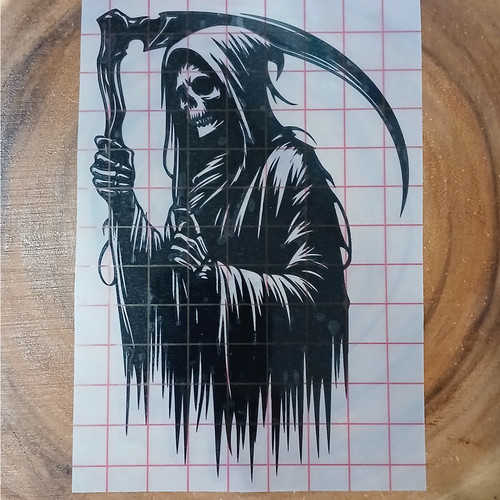 Grim reaper vinyl decal skull - reaper,