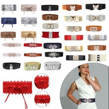 Women Ladies Wide Buckle Waist