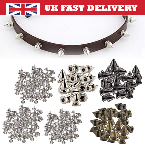 100pcs punk spike - 100pcs, cone