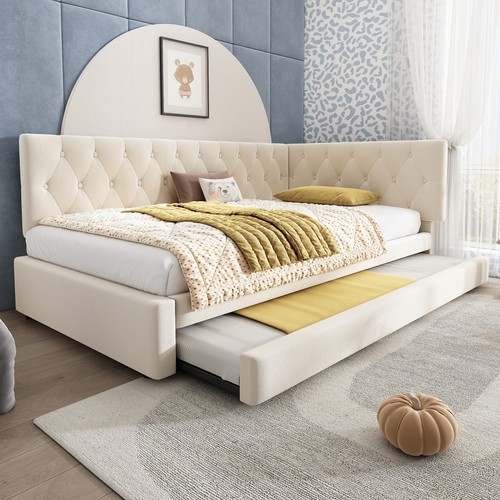 3ft single velvet daybed - single, with