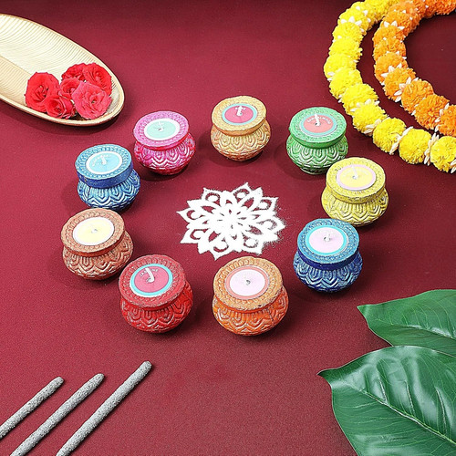 Scented decorative matki diya - matki,