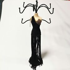 Elegant Beautiful Black Dress Vintage Quality Lady Mannequin Jewellery Stand
