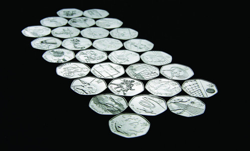 London 2012 olympic 50p coins - olympic,