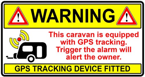 Caravan tracker sticker - caravan,