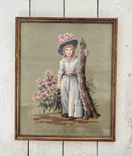 Needlepoint tapestry vintage - needlepoint,