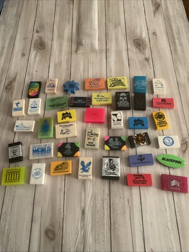 Vintage novelty erasers - vintage,